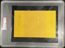 ROBERT PLANT LED ZEPPELIN HUGE 5.5X8.5 SIGNED AUTOGRAPHED PAPER PSA/DNA SLAB COA picture