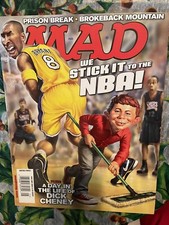 2006 Mad Magazine Kobe Bryant and Magic Johnson -Comic book. VINTAGE picture