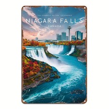  Vintage Niagara Falls Canada Tin Metal Signs Home Décor Retro Aluminum Plaques picture