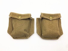 PAIR OF WWII WW2 Canadian British Uk Army P37 Canvas Ammo Pouch Reenactments picture