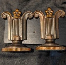 Vintage Mission Bronze Bookends By Dodge Inc. 1930's picture
