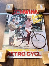 Vintage Original Schwinn Retro-Cycle Bicycle Promotional Advertising Poster rare picture