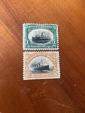 1901 Pan American Exposition Buffalo Stamp Pair Unused picture