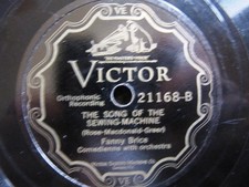 JEWISH Broadway THEATER 1927 FANNY BRICE Song ofThe Sewing Machine MY MAN VICTOR picture