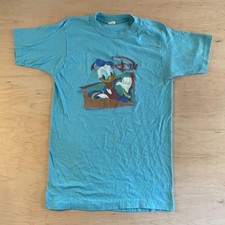 VTG 1983 DTV Disney TV Music Video Promo T-Shirt Size M Donald Duck Retailer HTF picture