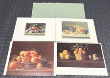 4 VTG Blank UNUSED STILL LIFE Greeting Cards. Zurbaran, Galicia, Hammer. # 3M picture