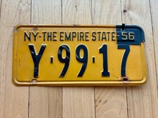 1956 New York License Plate picture