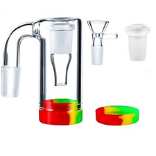 90°Glass Ash Catcher Glass Hookah Attachment for Water Pipe Smoking Set of 4 new picture