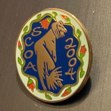 Saluki Club of America 2004 Dog Show Enamel Feathered Dog Pin Nice Design COOL picture