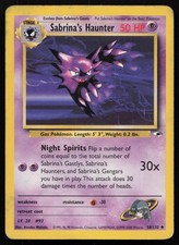 POKEMON SABRINA'S HAUNTER 58/132 LP / MP GYM HEROES UNLIMITED NON HOLO ENGLISH picture