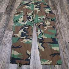 US Military Army Woodland BDU Cargo Trousers/Pants Large Regular 1980s 80s picture