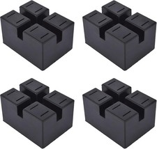 4 Pack Pinch Weld Jack Pads, Solid Rubber Lift Block Spacer, Universal Heavy.... picture