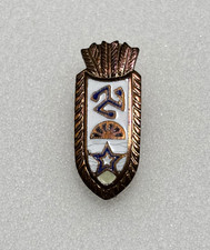 US Army 45th Inf. Div. 158th Field Artillery Battalion DUI Pin Back-Meyer NY picture