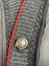 Vintage Umberto Bilancioni Replacement Circle Coat Button Brown Crest Logo Italy picture