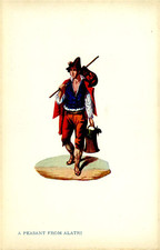 Italy Peasant Man From Alatri Postcard Grand Hotel de Russie picture