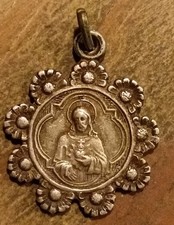 Ancient Religious Medal Souvenir De Paray-le-Monial  picture