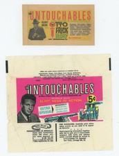 1961 Leaf Gum The Untouchables Mini Comic Promo Booklet & Wrapper picture