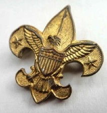 1930s antique TENDERFOOT BOY SCOUT badge PIN bsa BE PREPARED bs of a 1911 picture