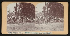 Photo:Camp Alger VA 1898 Troops Leaving for Santiago Spanish-American War picture