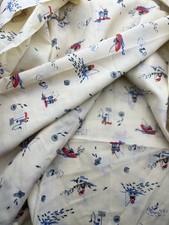 Vintage 1960s German Fabric; 
