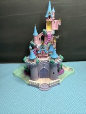 Vintage 1995 Polly Pocket Cinderella Enchanted Castle -Lights Dnt Work 8 Figures picture