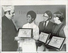 1970 Press Photo Scholarship presented at 10th annual Brotherhood Breakfast picture