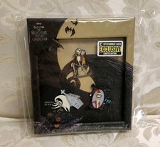 Loungefly LE Disney 3pc Pin Set Nightmare Before Christmas Jack Sally Zero  picture