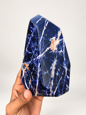 Sunset Sodalite Freeform Crystal 3.49lb Large Blue Stone Display Decor picture