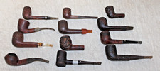 Lot Of 12 Estate Pipes For Restoring Or Just Plain Smoking Assorted Names picture