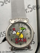 Vintage 1977 Dr Seuss Green Eggs And Ham Watch.Running.Read picture