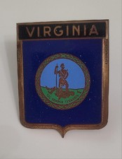 Drago Car Badge State of Virginia 1950's RARE VERSION Only 146 produced picture