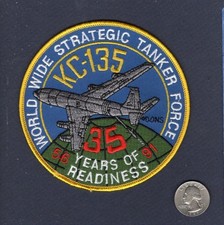 KC-135 STRATOTANKER 35th ANNIVERSARY 1956 1991 USAF ANG ARS Squadron Patch picture