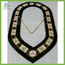 Masonic Regalia Ladies of Circle of Perfection Dress Gold Metal Chain Collar picture