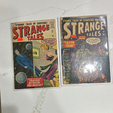 Atlas Strange Tales comic book lot of 2 issues Feb 1967 & No. 17 silver age picture