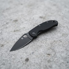 Spyderco Tenacious Knife C122GBBKPS Black Combo Edge Blade Black G-10 Handle picture