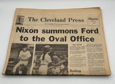 Nixon Summons Ford To Oval Office Newspaper August 8 1974 The Cleveland Press picture