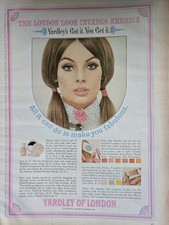 1965 Yardley Cosmetics the London look invades America Vintage ad picture