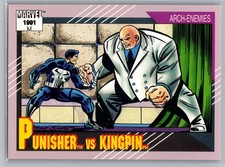 1991 Punisher vs. Kingpin #102 Marvel Universe Impel picture