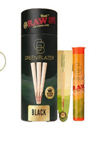 RAW Black Cones KING SZ Green Blazer | Slow Burning pre rolled papers-  100 Pack picture