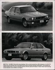 1994 Press Photo The BMW 740i and the long-wheelbase 740iL both powered 282 hp picture