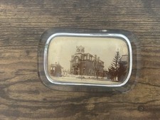 Antique Rare Town Hall Glass Paper Weight picture