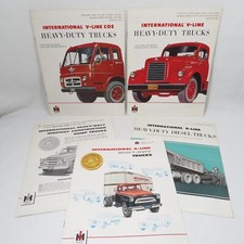 5 Vintage International Heavy Duty Trucks Booklets Brochures 1950s picture