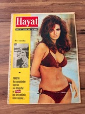 Rare 1968 Turkish Hayat Magazine RAQUEL WELCH Cover Hollywood Icon Vintage picture