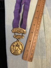 1968 Freemason Masonic Royal Order Of Jesters Past Director Dewey Rice Medal picture