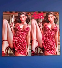 Lipstick Massacre Bettie Page Homage Trade + Virgin Set Jose Cano Cool Comics picture