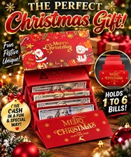 New Christmas Money Holders for Cash, Great Stocking Stuffer, $1,$5,$20$100 picture