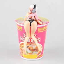 Super Sonico Anime Figure Cup Noodle Stopper Swimsuit PVC Figure Toy Bulk picture