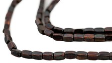 Antiqued Copper Faceted Rectangle Beads 4x2mm 25 Inch Strand picture