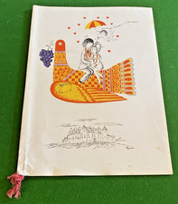 Menu Chapter 374 - Château du Clos Peugeot - 6/6/1970 - Illustrated by R. PEYNET picture