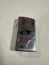 Vintage U.S.S. Kitty Hawk CV-63 US Navy Aircraft Carrier Zippo Lighter picture
